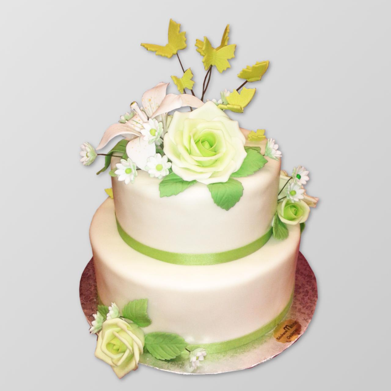 H.A.33 kleine Hochzeitsttorte "Vintage"