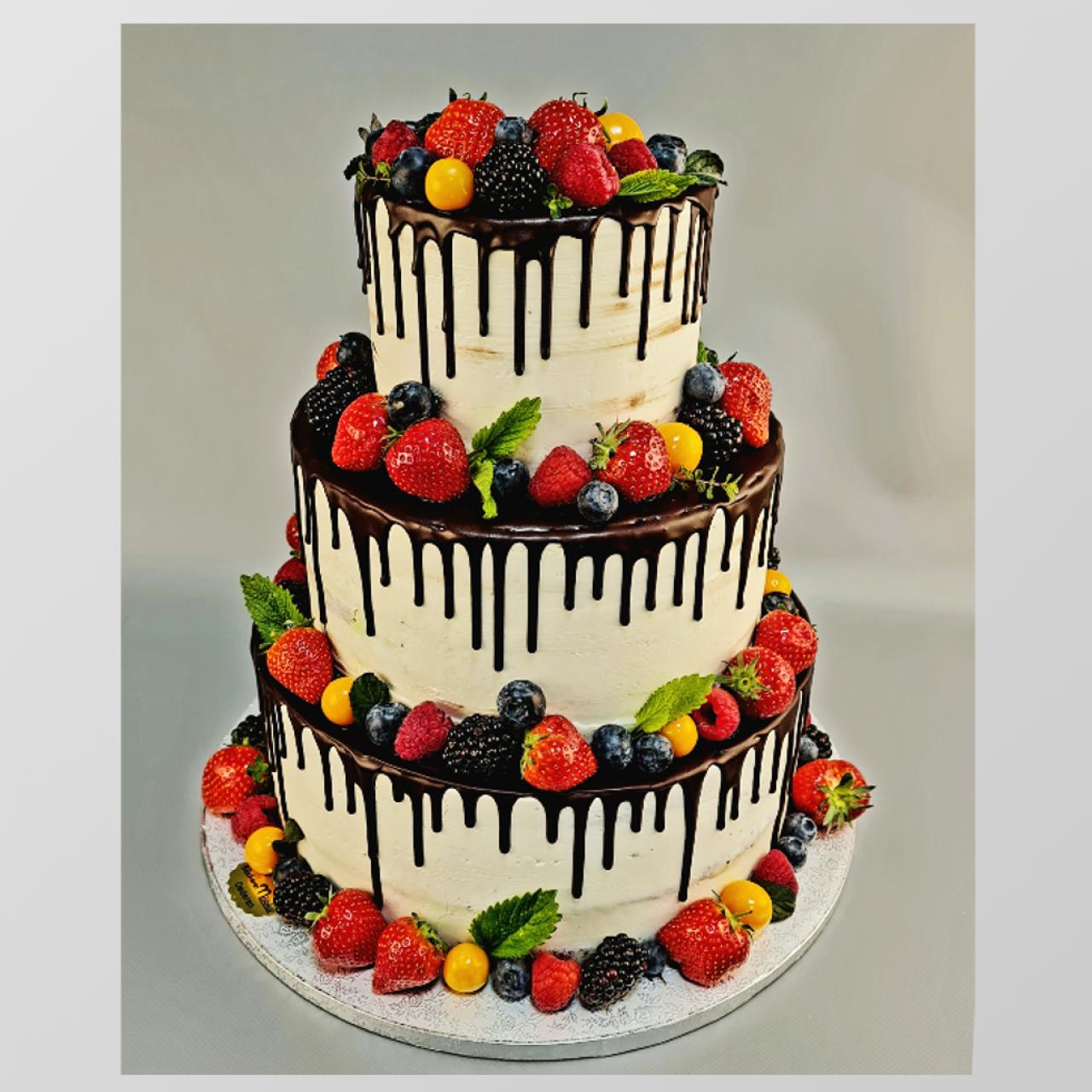 H.A.49 Hochzeitstorte "Frucht & Drip"