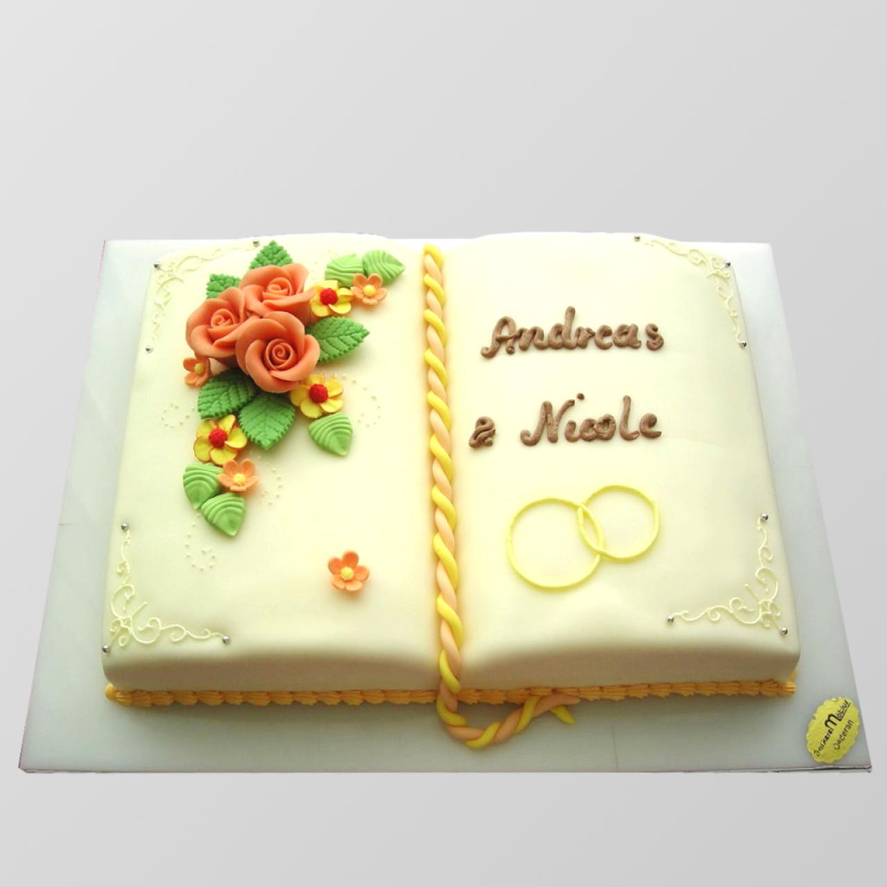 H.12 Hochzeitstorte "Buch"