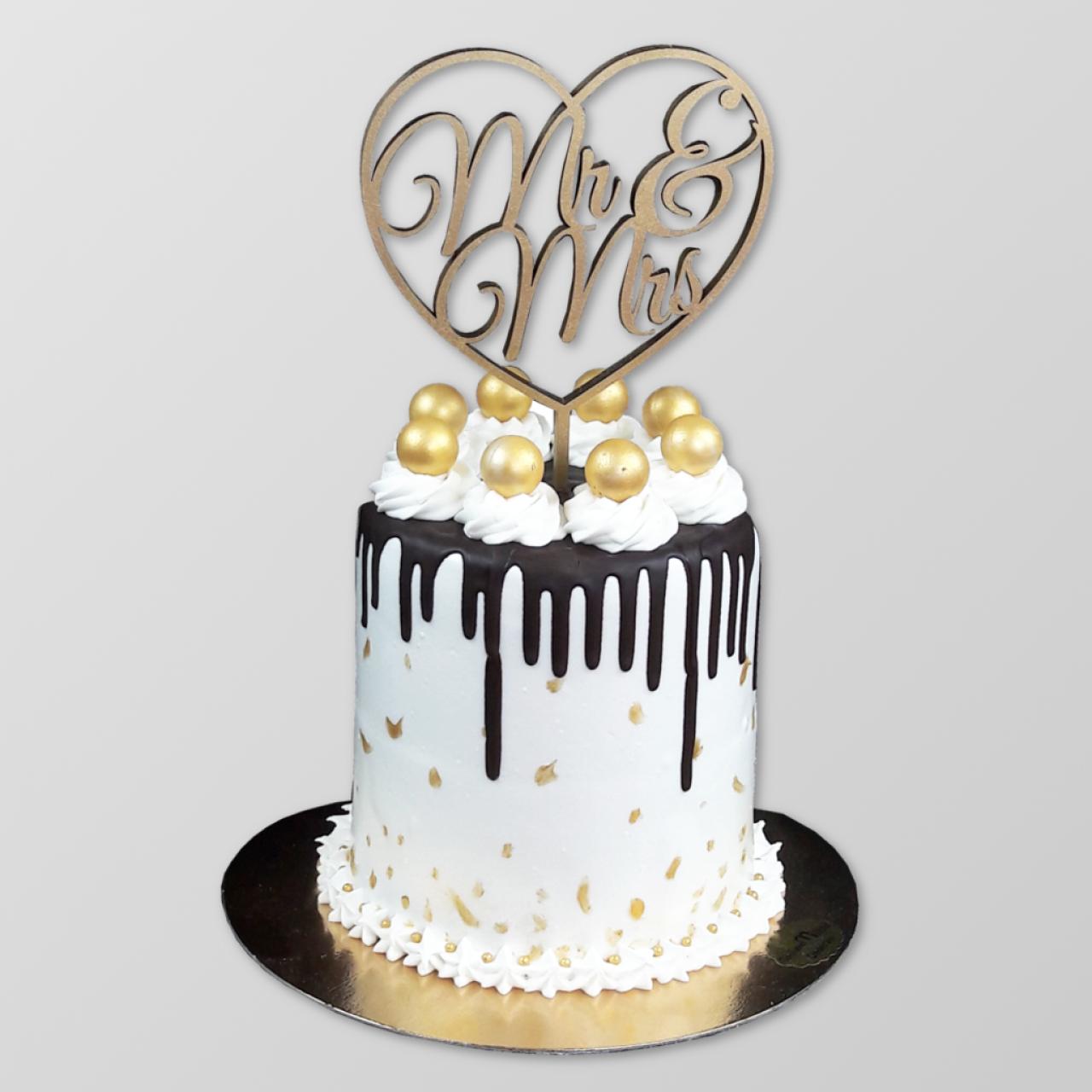 H.26 Hochzeitstorte "Edel verkleckert"