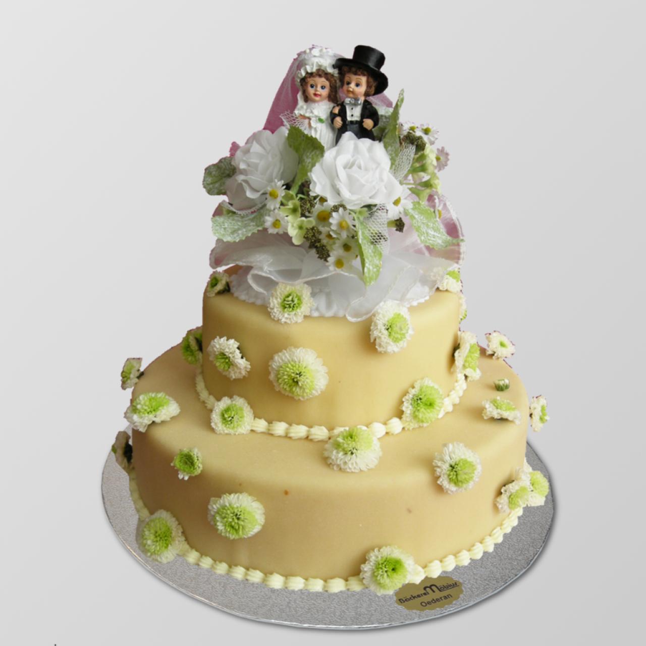 H.A.10 Hochzeits- Aufsatztorte mit Chrysanthemen