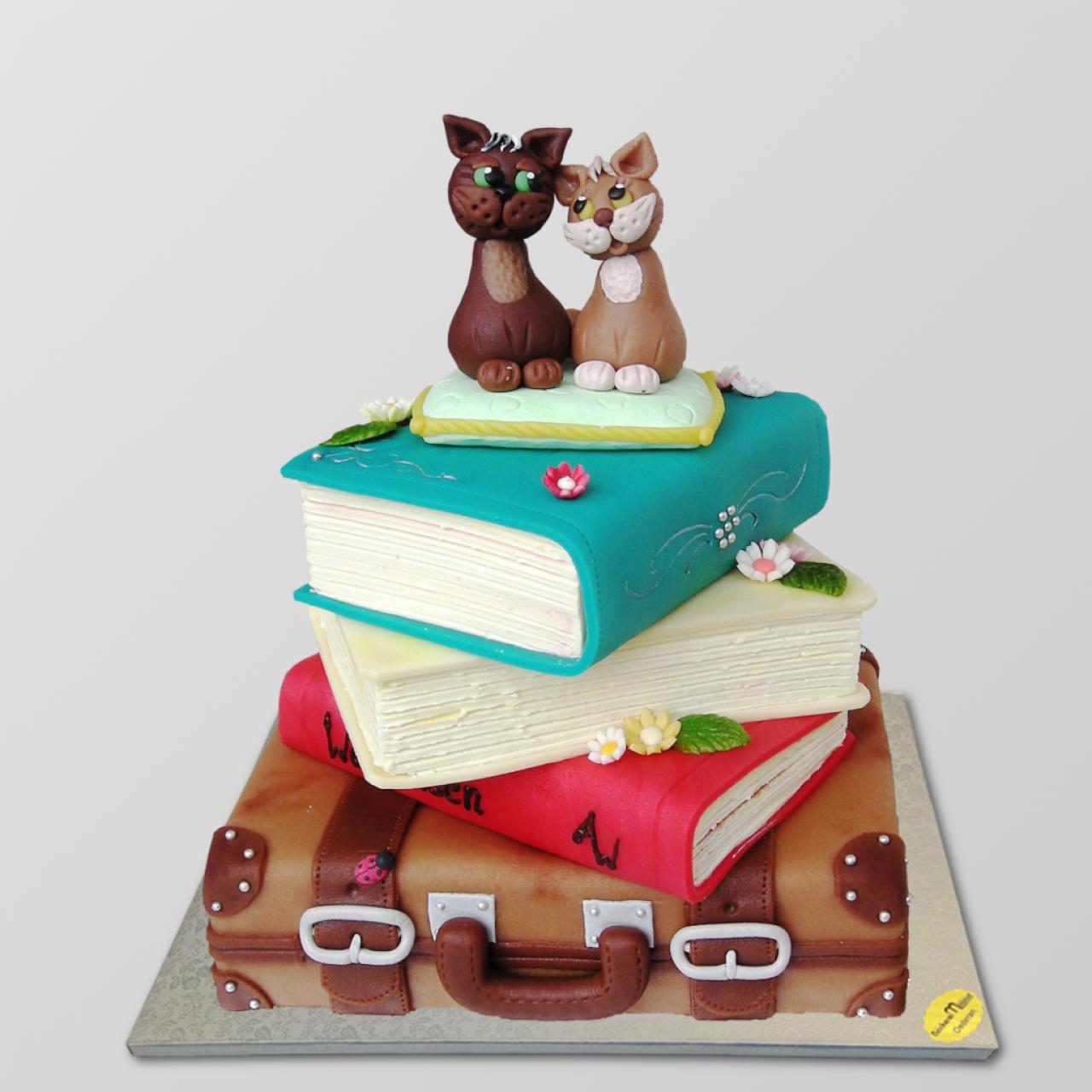 S.50 Sondertorte "B&uuml;cherstapel"