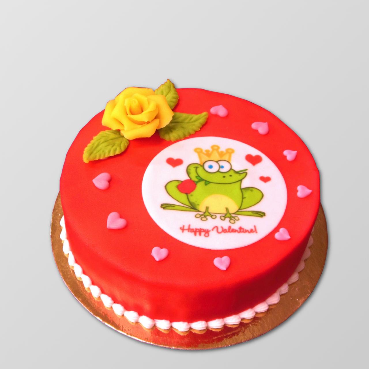 S.60 Valentinstorte mit Froschk&ouml;nig